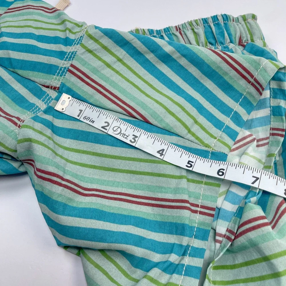 Napapijri Striped Retro Swim Trunks‎ Lined Elastic Waist Men's Swim Shorts M